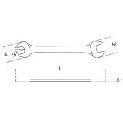 13x17mm Double Open End Wrench