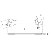13mm Small Double Open End Wrench