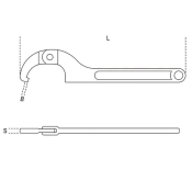 15-35mm Hook Wrench Square Nose