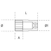 9mm Long Hex Hand Socket