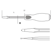 5.5x100mm Slotted Steel Head Screwdriver