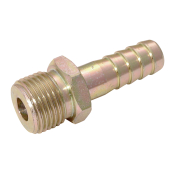 1/4inch BSPP Male x 1/4inch Hose Steel Plated