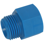 1/2inch BSPT Male x 1/2inch BSPT Female Bush Blue