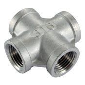 1inch Equal Cross S/Steel BSP Female
