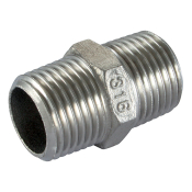 1inch Male Equal Hex Nipple S/Steel BSPT