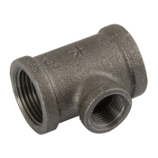 1 1/2inch x 1inch Female Unequal Branch Tee 90° Galvanised