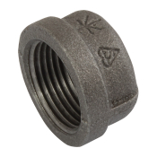 1inch Cap Rounded Galvanised