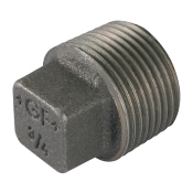 1/2inch Plug Plain Solid Galvanised