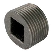 1 1/4inch Plug Recessed Black