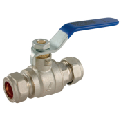 15mm OD Procomp Ball Valve Blue Lever