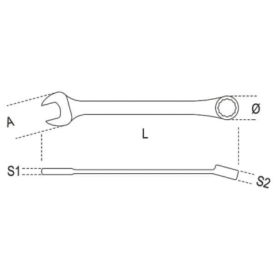 10mm Swivel End Ratchet Combination Wrench