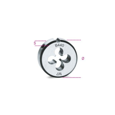 12x1.75 Round Dies Course Pitch