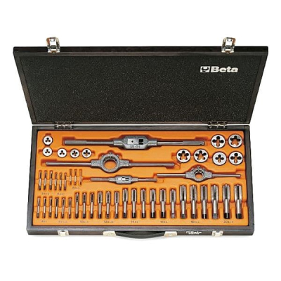Chrome Steel Tap & Die Set of 40 Metric