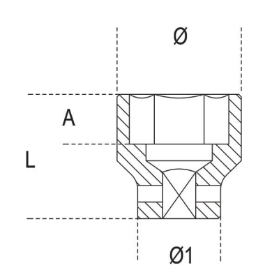 12mm Impact Socket 3/8Inch Drive