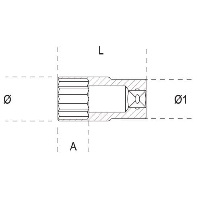 9mm Long Hex Hand Socket