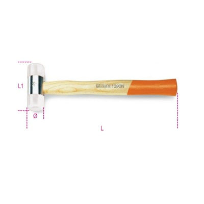 22mm Nylon Face Hammer Wooden Shaft