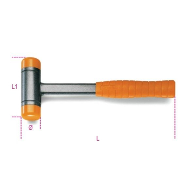 50mm Dead Blow Hammer Steel Shaft