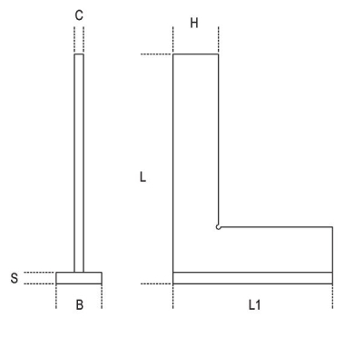 1000mm Flanged Precision Steel Square