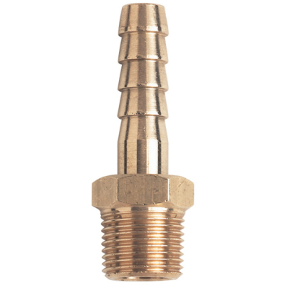 1/8Inch BSPT Male x 5/16Inch ID Hose Brass