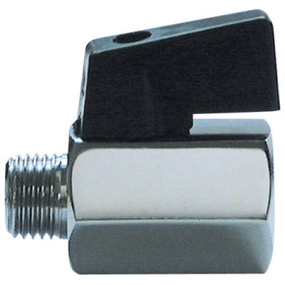 1/8Inch BSP Mini Ball Valve Male/Female Black Handle