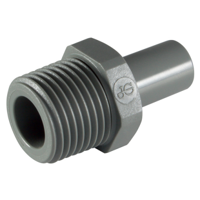 3/16Inch OD x 1/8Inch BSPT Male Stem Adaptor