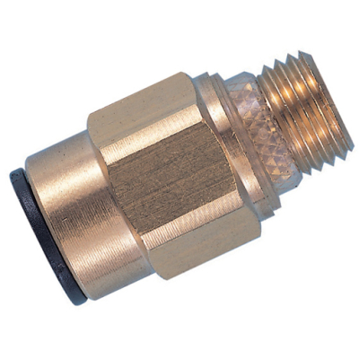 3/8Inch Straight Adaptor Super Brass Od8