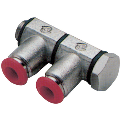 4mm OD x 1/8Inch BSPP Male Double Banjo