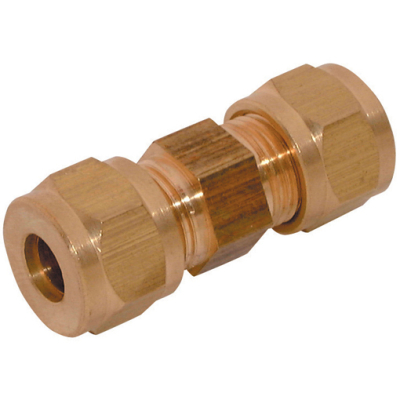 5/16Inch OD Equal Brass Connector
