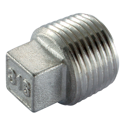 1/8Inch BSPT Male Square Head Plug