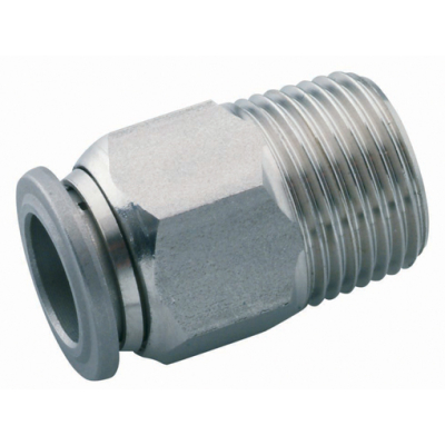 12mm OD x 1/2Inch BSPT Male Stud S/Steel