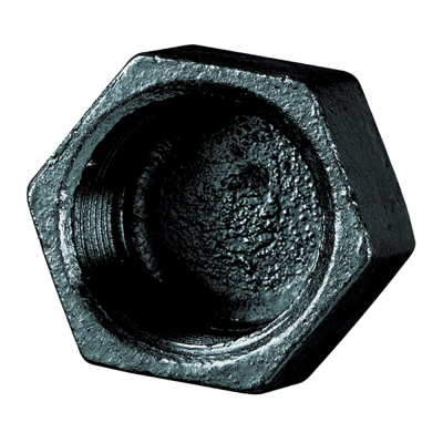 3/8Inch Cap Hexagonal Black