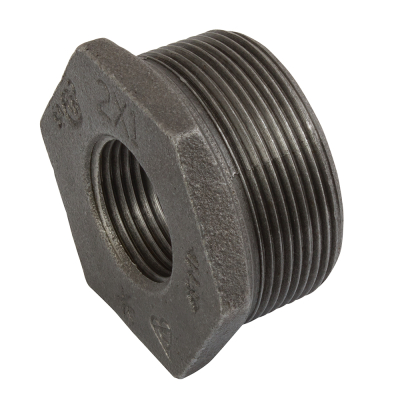 1Inch Male x 1/4Inch Female Reducing Bush Black