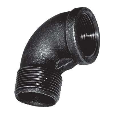 1Inch Male x 3/4Inch Female Reducing Elbow (Fig 152) Black