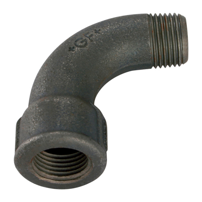 1Inch Female x Male Equal Bend Short Black